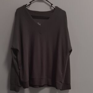 Felina Charcoal V-Neck Sweatshirt